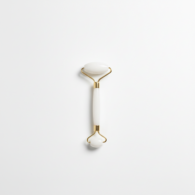 Jade Facial Roller White